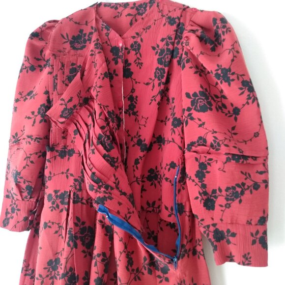 Amish Mennonite Girl Handmade Cape Dress 29" Chest 26"W Handmade Modest Children - Picture 13 of 14